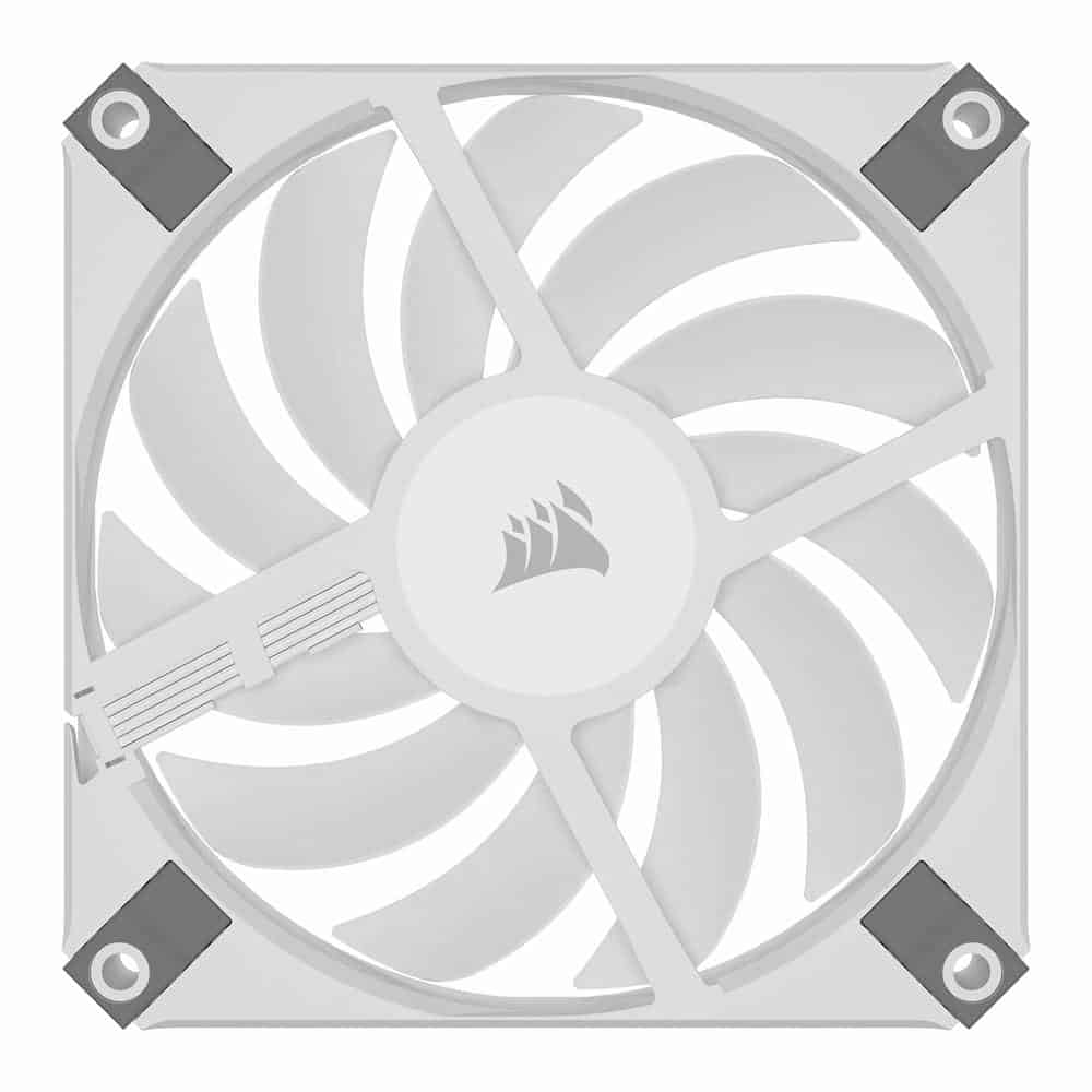 (image for) Corsair AF120 SLIM RGB White Single Small Form Factor 120mm PWM Fan